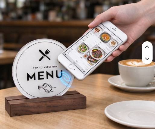 Stand NFC în Acțiune Tap Menu
